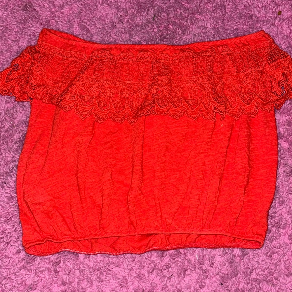 Cropped tube top